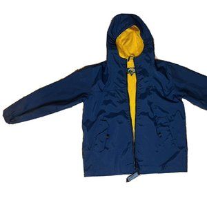 Cabela's Outdoor Gear Medium Hooded Navy Jacket water resistant YOUTH